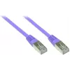 GoodConnections Alcasa 0,3m Cat5e SF/UTP RJ45 Patchkabel, Violett 855V-003
