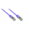 GoodConnections Alcasa 0,3m Cat5e SF/UTP RJ45 Patchkabel, Violett 855V-003