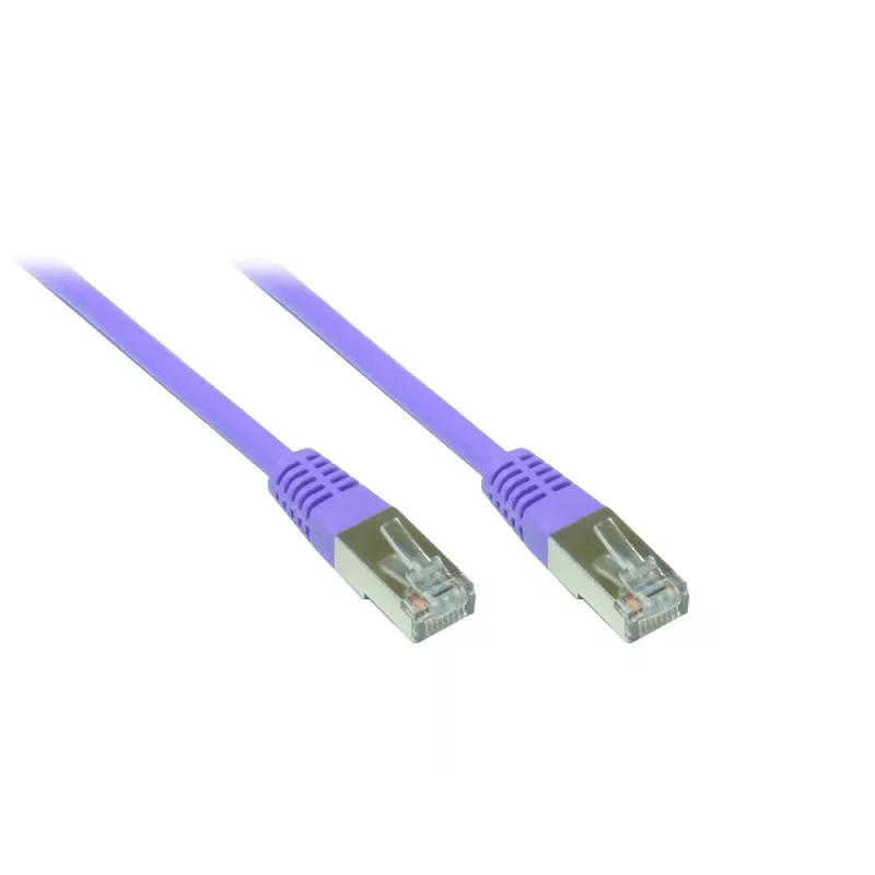GoodConnections Alcasa 0,3m Cat5e SF/UTP RJ45 Patchkabel, Violett 855V-003