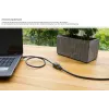 GoodConnections Cat.7 S/FTP RJ45 Verlängerungskabel mit Rastnasenschutz, halogenfrei, 1m, Schwarz 8070VR-010S