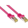 GoodConnections 8070R-400M Cat.7 S/FTP RJ45 Patchkabel, PiMF, halogenfrei, 600 MHz, OFC, RNS-Rastnasenschutz, 40 m, Magenta