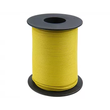 Donau Elektronik 105-3-100 Schaltdraht 1 x 0,20 mm² Gelb 100 m