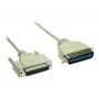 GoodConnections Premium Paralleldruckerkabel, DB25 Stecker auf Centronics 36 Stecker, 0,6 m, Grau, Doppelt Geschirmt 4090-06