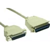 GoodConnections Premium Paralleldruckerkabel, DB25 Stecker auf Centronics 36 Stecker, 0,6 m, Grau, Doppelt Geschirmt 4090-06
