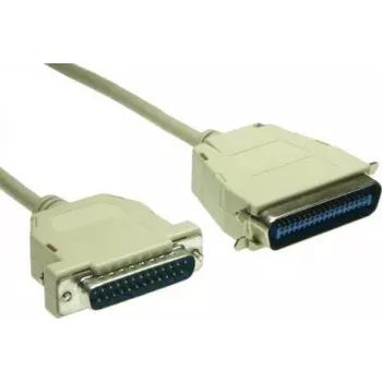 GoodConnections Premium Paralleldruckerkabel, DB25 Stecker auf Centronics 36 Stecker, 0,6 m, Grau, Doppelt Geschirmt 4090-06