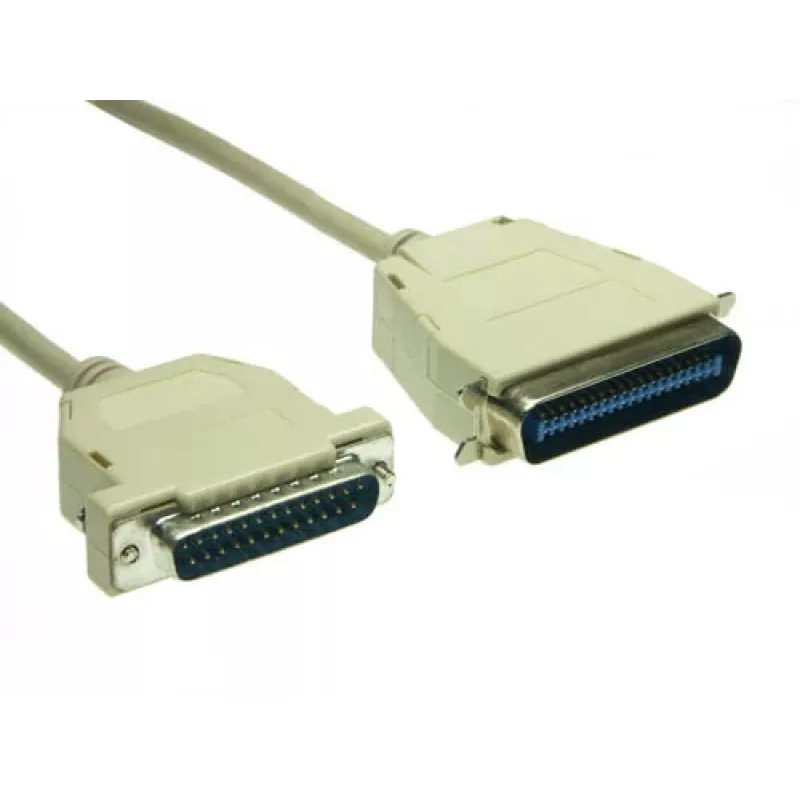 GoodConnections Premium Paralleldruckerkabel, DB25 Stecker auf Centronics 36 Stecker, 0,6 m, Grau, Doppelt Geschirmt 4090-06