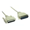 GoodConnections Premium Paralleldruckerkabel, DB25 Stecker auf Centronics 36 Stecker, 0,6 m, Grau, Doppelt Geschirmt 4090-06
