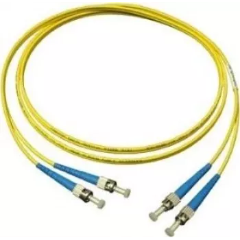 GoodConnections LW-905ST Singlemode Duplex ST/ST Glasfaser-Patchkabel, 9/125 µm OS2, 5 m, Gelb
