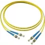 GoodConnections LW-905ST Singlemode Duplex ST/ST Glasfaser-Patchkabel, 9/125 µm OS2, 5 m, Gelb