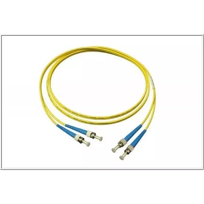 GoodConnections LW-905ST Singlemode Duplex ST/ST Glasfaser-Patchkabel, 9/125 µm OS2, 5 m, Gelb