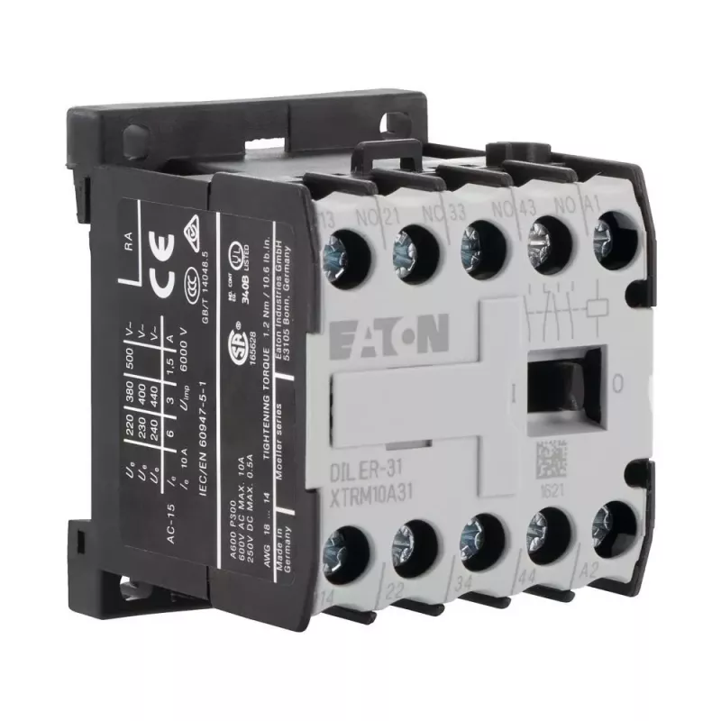 Eaton Hilfsschütz 24 V AC 3 NO + 1 NC - Schraubklemmen (DILER-31-24)
