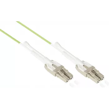 GoodConnections OM5 LC/LC Duplex Uniboot Glasfaser-Patchkabel, 5m, LSZH, Limettengrün LW-U815LC5