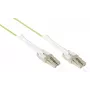 GoodConnections OM5 LC/LC Duplex Uniboot Glasfaser-Patchkabel, 5m, LSZH, Limettengrün LW-U815LC5