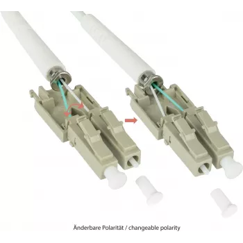GoodConnections OM5 LC/LC Duplex Uniboot Glasfaser-Patchkabel, 5m, LSZH, Limettengrün LW-U815LC5