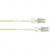 GoodConnections OM5 LC/LC Duplex Uniboot Glasfaser-Patchkabel, 5m, LSZH, Limettengrün LW-U815LC5