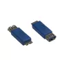 GoodConnections Alcasa USB-AD36 USB Micro-B Stecker auf USB-A Buchse Adapterkabel, 0,15 m, Blau