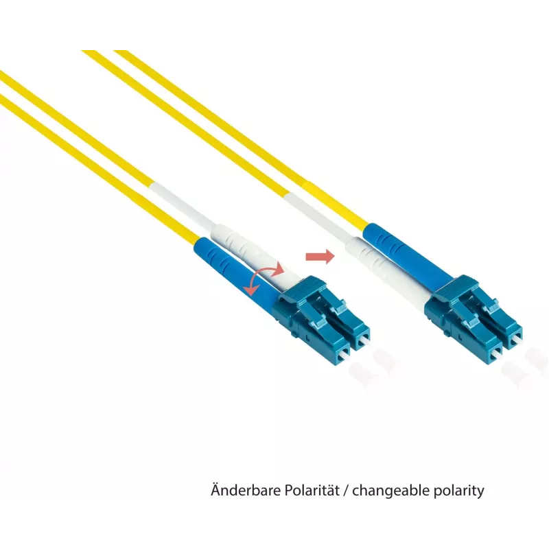 GoodConnections LW-930LS OS2 Singlemode Duplex LWL-Patchkabel, LC/SC, 9/125, 30 m