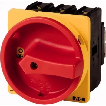 Eaton P3-63/EA/SVB/N/HI11 3-poliger Hauptschalter 63 A, Aufputzmontage, IP65, abschließbarer rot/gelber Griff 067351