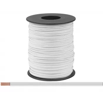 Donau Elektronik 114-55-100 Litze 2 x 0,08 mm² Weiß 100 m