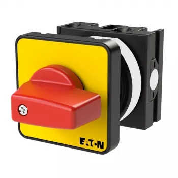 Eaton T0-1-102/E-RT Nockenschalter, 2-polig, 20 A, Frontmontage, Rot/Gelb 009046