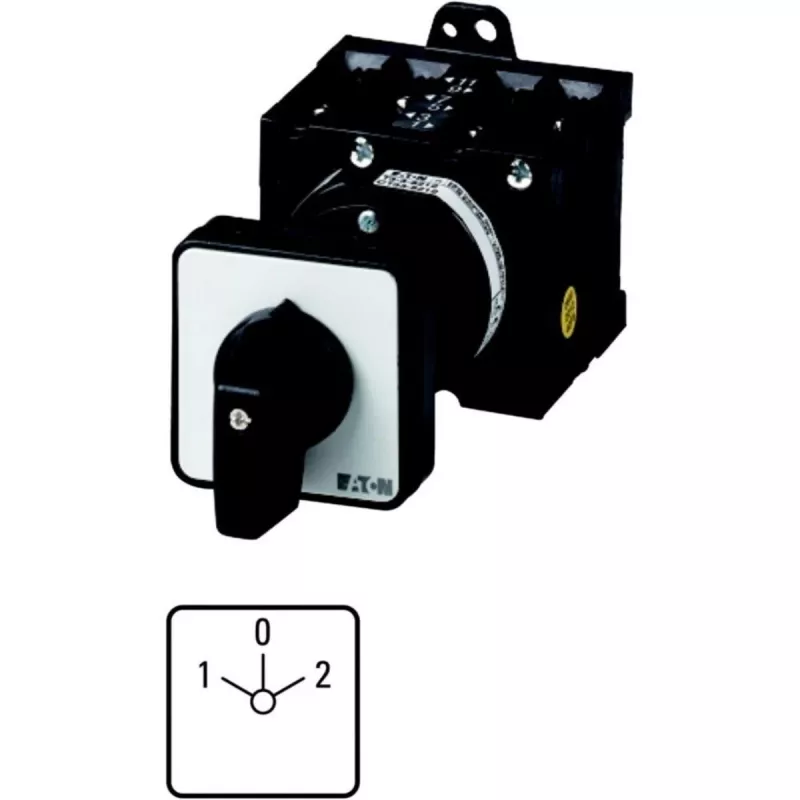 Eaton T3-3-8401/Z Kippschalter, 3-polig, schwarz/metallisch 035739