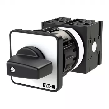 Eaton 050724 T0-3-15513/EZ EIN-AUS-Schalter, 3-polig, 20 A, Frontmontage, IP65, schwarzer Griff