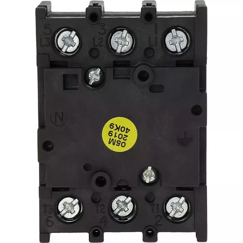 Eaton P1-32/E 3-poliger Hauptschalter / Lasttrennschalter, 32 A, 690 V AC, IP65 Front, Drehgriff Schwarz/Weiß 079065