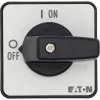 Eaton P1-32/E 3-poliger Hauptschalter / Lasttrennschalter, 32 A, 690 V AC, IP65 Front, Drehgriff Schwarz/Weiß 079065