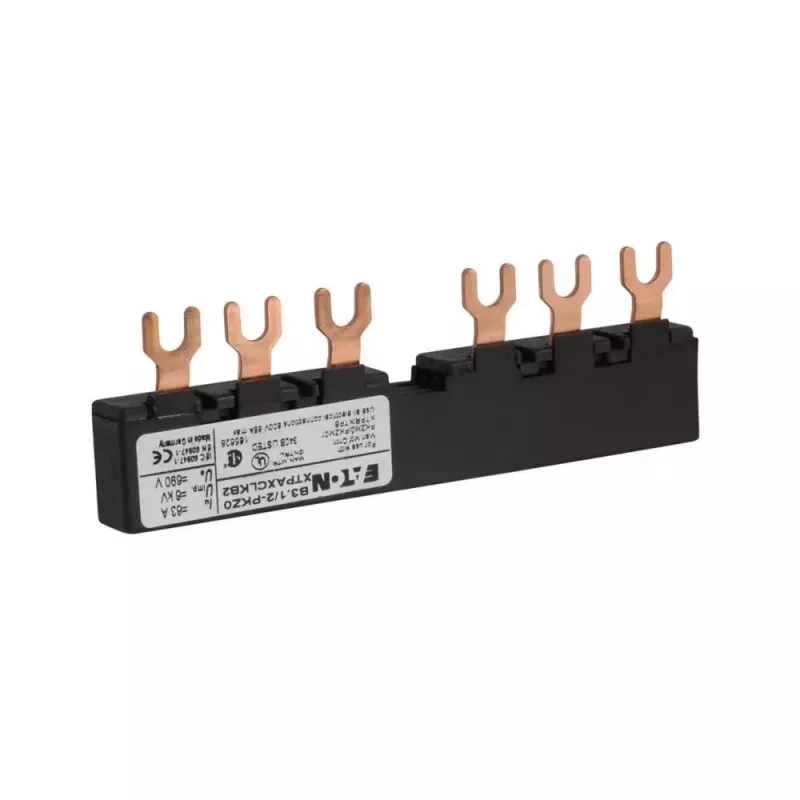 EATON 3-Phasen-Sammelschienenadapter B3.1/2-PKZ0 für PKZ0 Motorschutzschalter, 63 A, 690 V AC, 3-polig, IP20 (044945)
