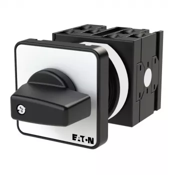 Eaton T0-3-8222/E 3-poliger Nockenschalter 20A 690V AC, Schwarz/Silber 048339
