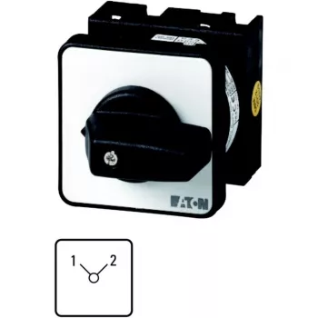 Eaton T0-3-8222/E 3-poliger Nockenschalter 20A 690V AC, Schwarz/Silber 048339