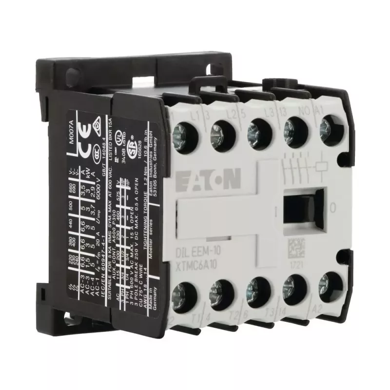 Eaton DILEEM-10-G 24V DC Hilfsschütz, 1NO, 690V, Schwarz/Weiß 051643