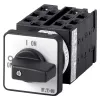 Eaton T0-6-15866/E 3-poliger Nockenschalter 20A 690V AC IP65 Front Schwarz/Silber 055460