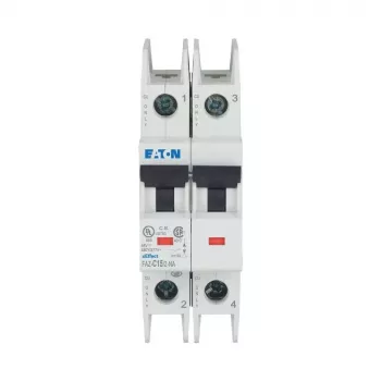 Eaton FAZ-C15/2-NA 15 A 2-poliger Leitungsschutzschalter mit C-Charakteristik (MCB) 102169