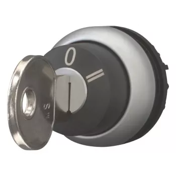 Eaton M22-WRS3-MS3 Schlüsselwahlschalter, 3 Stellungen, Rastend, 22,5 mm, Schwarz/Silber 111774