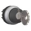 Eaton M22-WS-MS2 Schlüsselbetätigter Wahlschalter-Antrieb, 2-Positionen Rastend, Schwarz/Silber 111790
