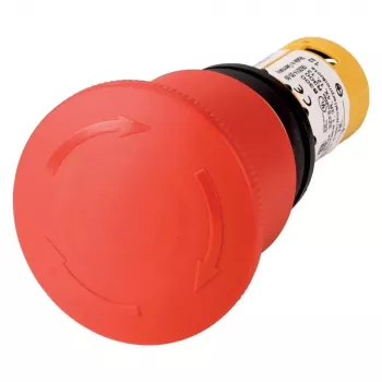 Eaton C22-PVT45P-K02 Not-Aus-Drucktaster, Drehentriegelung, 2 NC, 45 mm Pilzkopf, IP66/IP67/IP69 121611