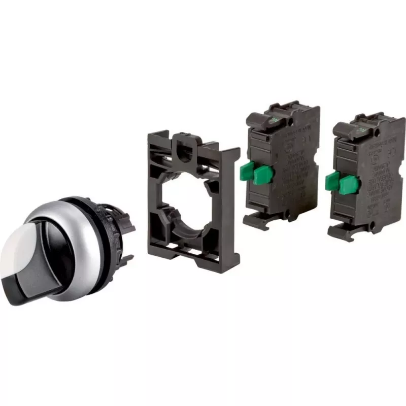 Eaton M22 Schlüsselschalter, 2 Stellungen, Rastend, 2 NO Kontakte, Schwarz 110922