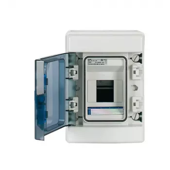 Eaton 174221 IKA-1/4-ST Aufputz-Kleinverteiler, 4 Module, 1 Reihe, IP65, Grau