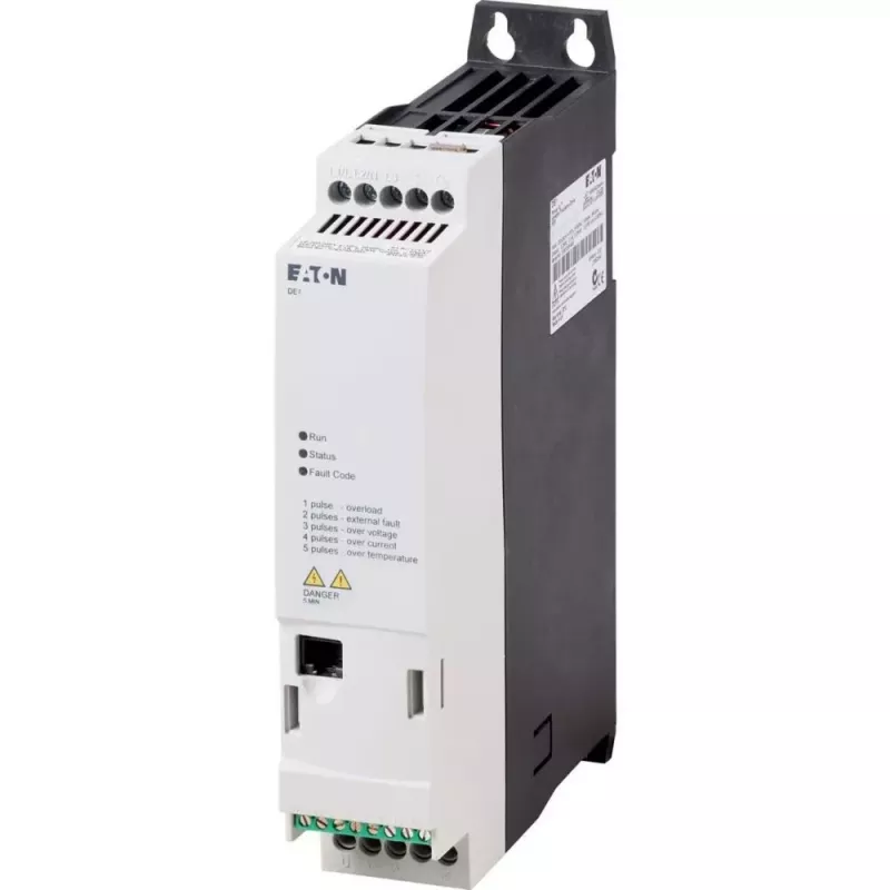 Eaton DE1-127D0FN-N20N Drehzahlregelungs-Starter, 200-240 V, 50/60 Hz, IP20, Schwarz/Weiß 174331