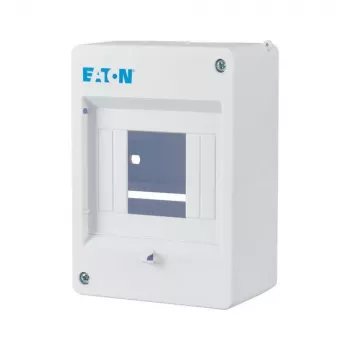 Eaton MINI-4 Aufputz-Verteilerschrank, 4 Moduleinheiten, IP30, Verkehrsweiß (RAL 9010) 177068