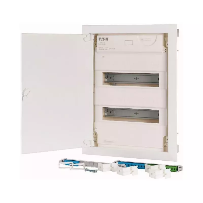 Eaton KLV-24UPP-F Multimedia-Verteilerschrank, Unterputz, 24 Module, weiße Tür 178800