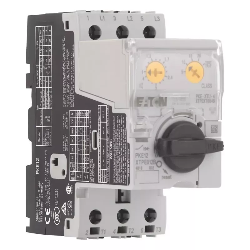 Eaton PKE12/XTU-4 Motorschutzschalter, 3-polig, 0,3-12 A, 690 V AC 121732