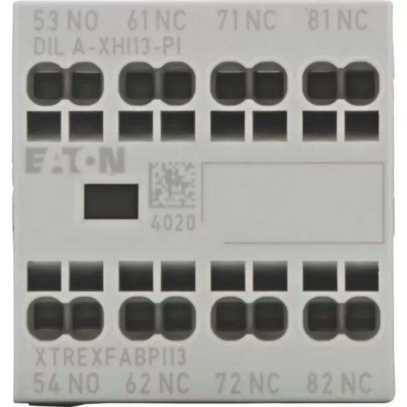 Eaton DILA-XHI13-PI Hilfskontaktblock, 1NO+3NC, Frontmontage, Schraubklemmen 199320