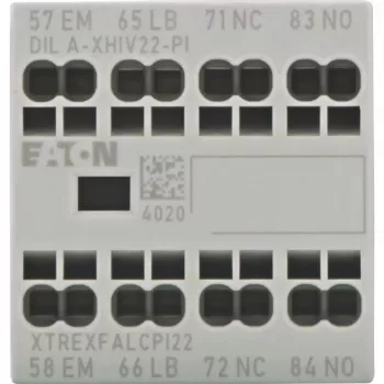 EATON DILA-XHIV22-PI Hilfskontaktblock, 4-polig, 2NO+2NC, 16 A, Seitenmontage 199322