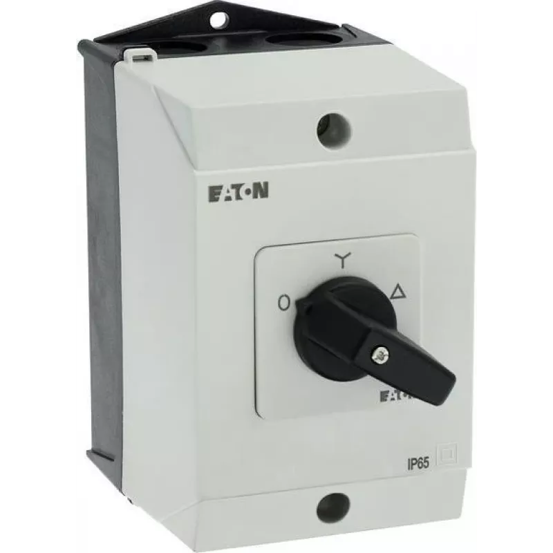 Eaton T0-4-8410/I1 3-poliger EIN-AUS-Kippschalter, 20 A, Frontmontage, Schwarz/Weiß 207140