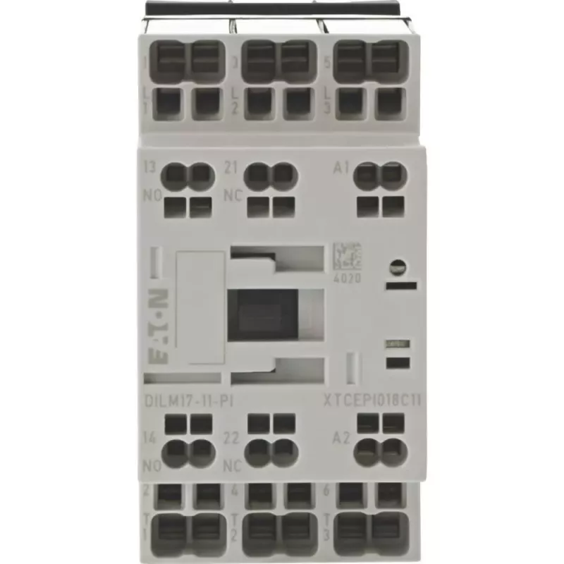 Eaton DILM17-11(RDC24)-PI Leistungsschütz, 3 NO Hauptkontakte, 24 V DC Spule, 17 A 199283