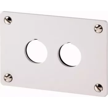 Eaton M22-E2 Montageplatte, graues Aluminium, IP65, 105 x 72 mm 216543