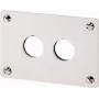 Eaton M22-E2 Montageplatte, graues Aluminium, IP65, 105 x 72 mm 216543