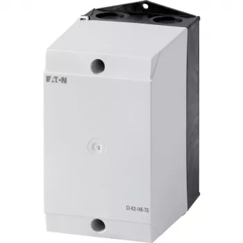 Eaton CI-K Leergehäuse für DIN-Schienen-Montage, 100 x 160 x 145 mm, Lichtgrau (RAL 7035), Schwarzer Deckel (RAL 9005) 206883